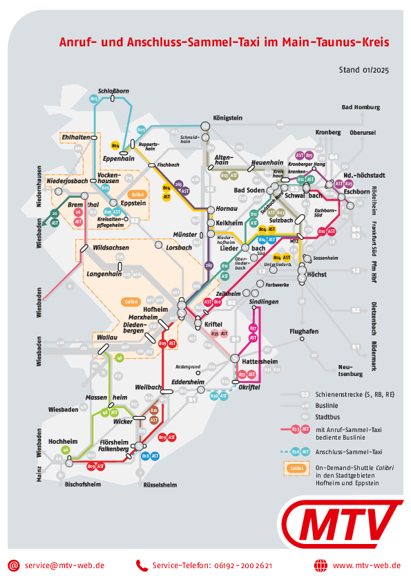 MTV Liniennetzplan 2025 AST
